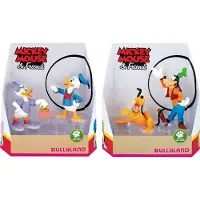 BULLYLAND "Micky & Friends" Figuren 7cm 4er Set (Daisy, Donald, Goofy, Pluto) Sammelfiguren Spielfiguren