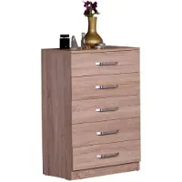 Skye Decor , Milas, Kommode, Eiche, 100 % MELAMINBESCHICHTETE SPANPLATTEN, 65 x 44 x 100 cm