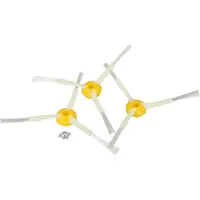 VHBW 3x Seitenbürste kompatibel mit iRobot Roomba 532, 530, 531, 500, 510, 520, 534, 535, 500-Serie Saugroboter - Reinigungsbürsten Set, weiß, 3-armig