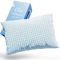 Unyqoos Kopfkissen Nackenschmerzen - 40 x 60cm - Bambuskissen - Memory Foam / Memory Foam Füllung - Ergonomisch und orthopädisch - Inklusive Kopfkissenbezug