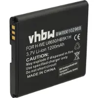 VHBW Akku kompatibel mit Huawei Ascend Y200, Ascend Y201 Pro, Ideos U8650, Sonic, M865, C8650 Handy Smartphone Telefon (1200 mAh, 3,7 V, Li-Ion)