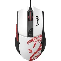 Bloody Gamer-Maus A4tech L65 Max, Kabelgebunden, 12000 CPI, Naraka, Schwarz/Weiß