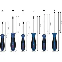 Bosch Schraubendreher PH/PZ/SL, 6-teilges Set - 1600A039PH