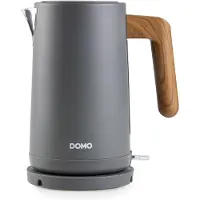 Domo Wood You, 1,7 l, 2200 W, Grau, Wasserstandsanzeige, Überhitzungsschutz, Drahtlos