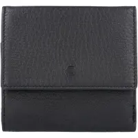 Esquire Leder Wiener Schachtel Deer Wiener Wallet Black schwarz