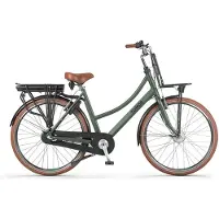 Tomos EB 15 - E-Bike - 28 Zoll - 250W Motor - 140 km Reichweite - 3-Gang - 626Wh Akku - Tiefeinsteiger - Olivgrün Matt