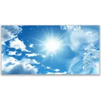 Drukarnia Piga Küchenrückwand aus Glas 120x60cm Spritzschutz Himmel Sonne Landschaft
