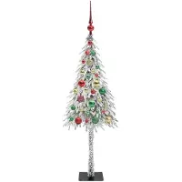 vidaXL Weihnachtsbaum Weiß 120 cm PE und Stahl