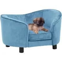 Syfax Hundesofa Türkis 69x49x40 cm Plüsch