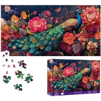 Sonstiges Puzzle 1000 Teile Pfau Blume für Erwachsene und Kinder ab 14 Jahren