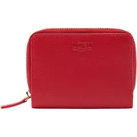 L.credi Leder Geldbörse Evelyn Mini Wallet Red rot