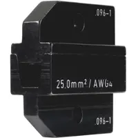 Rennsteig Crimpeinsatz für Aderendhülsen 25,0 mm2, Pressbreite 32 mm, Fronteinführung - 624 096-1 3 0