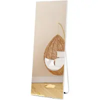 Merkloos Spiegel weiß - Stehender Spiegel - 140 x 51 cm - Großer Spiegel - Für Wand oder Boden