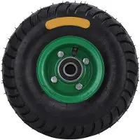 Dripio Aufblasbares Gummirad 10,5 Zoll 4.10/3.50-4 mit 6204-2RS Lager, 250 kg Tragkraft