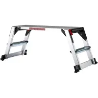 Selius Faltbarer Arbeitsplatz aus Aluminium - 95 x 30 cm Arbeitsfläche - Tragfähigkeit: 150 kg