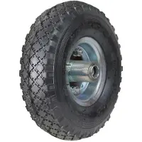 Dripio Steckwagen 260 mm Rad, dezentrierte Achse, Metallfelge, grau