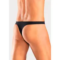 H.I.S. String H.I.S "Herren Unterhose", Herren, Gr. 4 (S), 5 Stk., schwarz, Jersey, Obermaterial: 95% Baumwolle, 5% Elasthan, unifarben, körpernah, Unterhosen String, in Baumwollstretch-Qualität, Topseller
