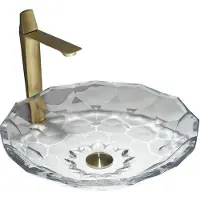 Mexen Inga Glas-Waschtischaufsatz 44 x 44 cm, transparent - 24074400