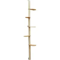 Eyepower 240 cm Wandkratzbaum mit 5 Plateaus für Katzen - Sisal Kratzbaum zur Wandmontage
