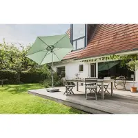 Suncomfort by Glatz Sonnenschirm Mittelstockschirm Slide Ø 250cm, Farbe sand white hellbeige