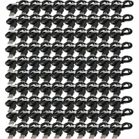 VHBW 100x Universal Kabel USB-A auf Micro-USB - Datenkabel, 30 cm Schwarz