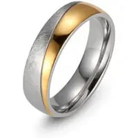 Firetti Trauring "Schmuck Geschenk "LIEBE" mit Vertiefung, ca. 7,0mm breit" Gr. 66, gold (edelstahlfarben, gelbgoldfarben), Fingerringe, Damen, 66, Edelstahl, 7mm, Trauring