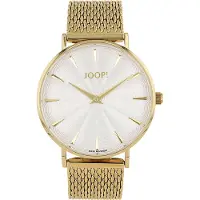 JOOP! Quarzuhr JOOP, gold (goldfarben, silberfarben, silberfarben), Armbanduhren, Damen, goldfarben, Quarzuhr, Armbanduhr, Damenuhr, analog, Edelstahlarmband