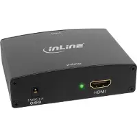 InLine Konv. VGA+Audio zu HDMI, 1080p, Schwarz, 183 g, 120 mm, 180 mm, 58 mm