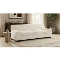 Otto Home 3-Sitzer "Faxxe 212 x 85 cm, zeitlos und elegant, mittelfeste Polsterung", creme, B:212cm H:74cm T:85cm, 100% Polyester, Sofas, 3-Sitzer, aus pflegeleichtem, weichem Bezugsstoff