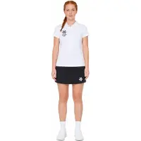 Osaka Damen Sport Polo-Shirt Weiß, leicht, atmungsaktiv, feuchtigkeitsableitend, mit regulärer Passform