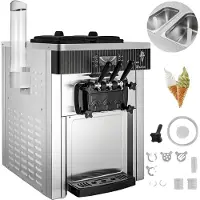 Vevor Speiseeisbereiter Weiß Eismaschine 2200 W