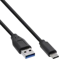InLine USB 3.2 Typ-C an USB-A Kabel 1m schwarz