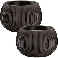 Wellhome Beton Blumentopf 13.6x18x18cm 2 Einheiten