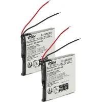 VHBW 2x Akku Ersatz für Plantronics AHB403029 für Wireless Headset Kopfhörer (360 mAh, 3,7 V, Li-Polymer)