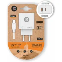 Tech One Tech Gan Pd Tec2273 Usb-c-und Usb-c-wandladegerät 65w One Size