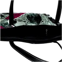 Markenlos Personalisierte Vintage Retro Totenkopf Handtasche aus Kunstleder, Mehrfarbig