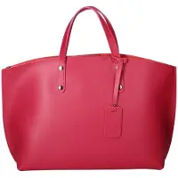 Gave Lux Lumena Schultertasche aus echtem Leder 48x31 cm Taupe Mediun UNICA
