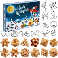 Generisch Adventskalender 2027: Puzzlespiele für Kinder und Erwachsene, 24 Tage