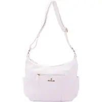 B Cavalli Damen-Schultertasche Kunstleder mit Reißverschluss Casual Black UNICA 30x21x11 cm