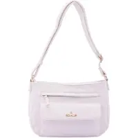 B Cavalli Schultertasche Damen Kunstleder Reißverschluss Braun Coffee UNICA 28x20x13 cm