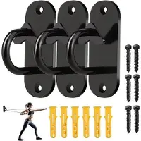 OEM Stahlschraubenhalter für Zugbänder - Übungen - Wandhalter für Zugbänder - Zugbänder - Scharniereisen - 150 kg - Zugband - Widerstand - Krafttrainingausrüstung - Heimtraining