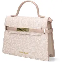 Marc Ellis Handtasche aus Vegan Leather mit Druckknopfverschluss Beige UNICA 25x19x8 cm AROUND M FLOWER BEIGE-LIGHT GOLD