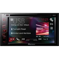 Pioneer AVH-190DVD, Schwarz, 2 DIN, CD, CD-R, CD-RW, DVD, DVD-R, DVD-RW, NTSC, PAL, SECAM, iOS, Digital