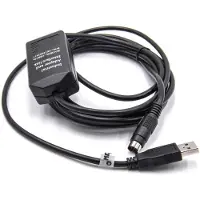 VHBW USB Programmierkabel kompatibel mit Allen Bradley MicroLogix 1000, 1200, 1400, 1100, 1500 Funkgerät, schwarz