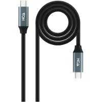 Nanocable 10.01.4302, 2 m, USB C, USB C, USB4 Gen 2x2, 20 Gbit/s, Schwarz