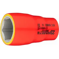 Hazet 900KV-23, Steckschlüsselbuchse, Rot, Gelb, 1 Kopf/Köpfe, 1/2", Imperial, 23 mm