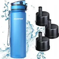 AQUAPHOR AQUAPHO RITY Filterflasche 800 ml Blau + 3 Filterkartuschen