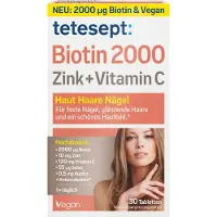 Tetesept Biotin 2000 Zink+ Vitamin C 30 Filmtabletten