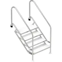 Fluidra Deutschland GmbH ASTRAL Einstiegstreppe aus Edelstahl 4 - 8 stufig Breite 970 mm,7-stufig