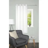Home Basics Vorhang "BENOGA" Ösen 1 Stk. tlg. Ösenschal, Uni, Dekostruktur